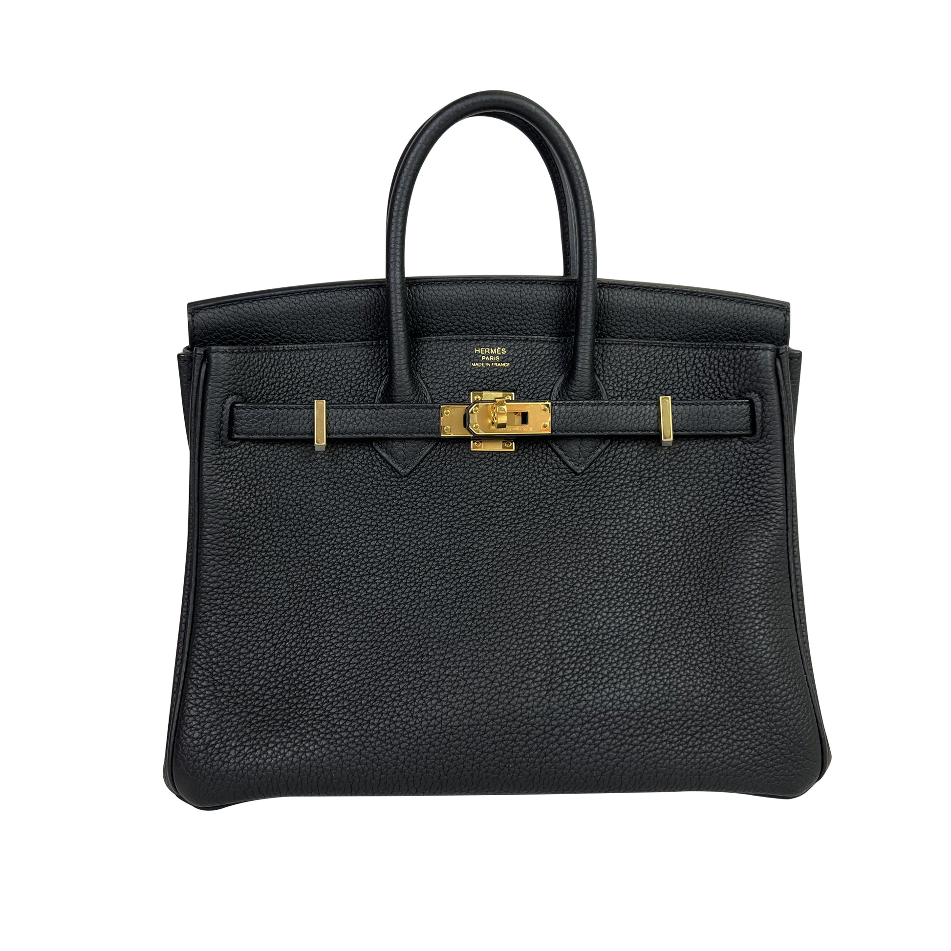Hermès Birkin 25 Special Order HSS Black / Craie Togo BGHW from 100%  authentic materials!