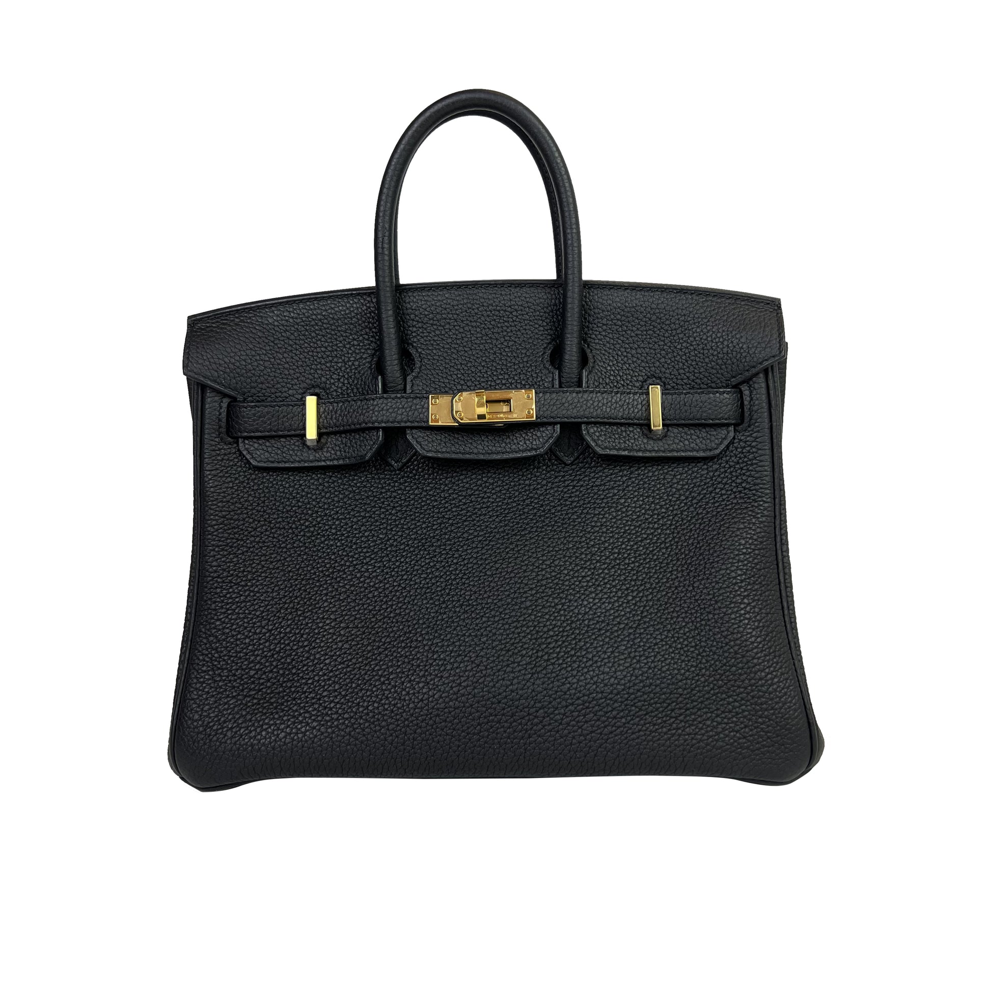 Hermes Birkin 25 Black B Engraved (around 2023) Ladies Togo Handbag Hermes