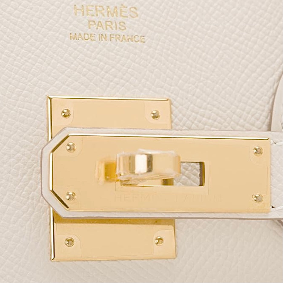 Hermes Birkin 30 Craie Epsom Gold Hardware